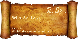 Reha Szilvia névjegykártya